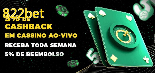 Promoções do cassino ao Vivo 822bet